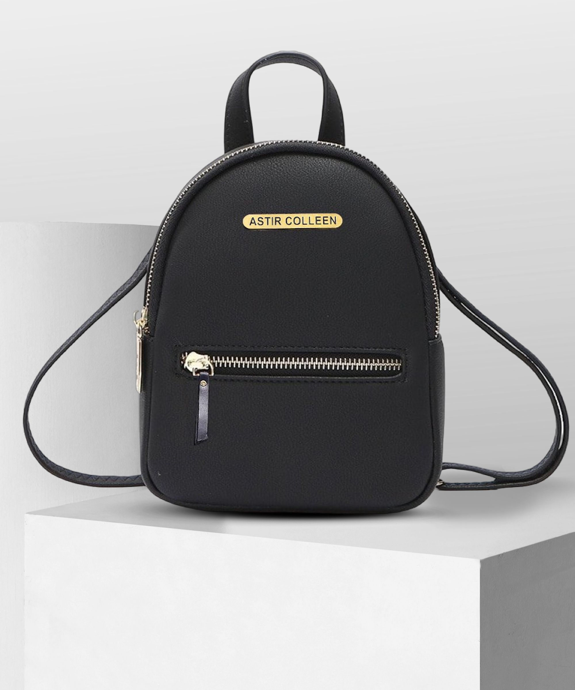 ASTIR COLLEEN Leather Women/Girls Sling Bag Cum Backpack (Flat-Zip) 10 L Backpack