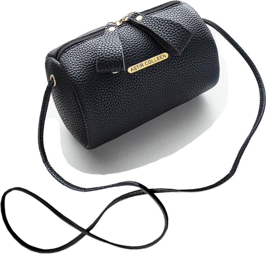 ASTIR COLLEEN Black Sling Bag Women's & Girls' Sling Bag - Roll