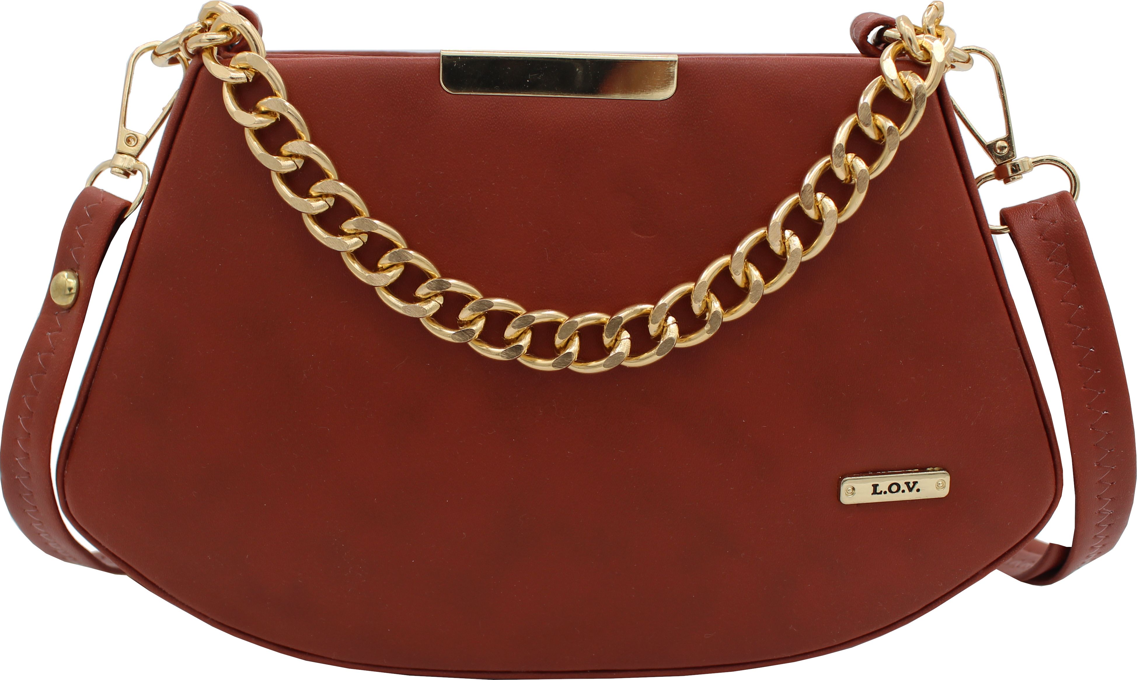 ASTIR COLLEEN Tan Sling Bag Leather Women's & Girl's Sling Bag - Hexa