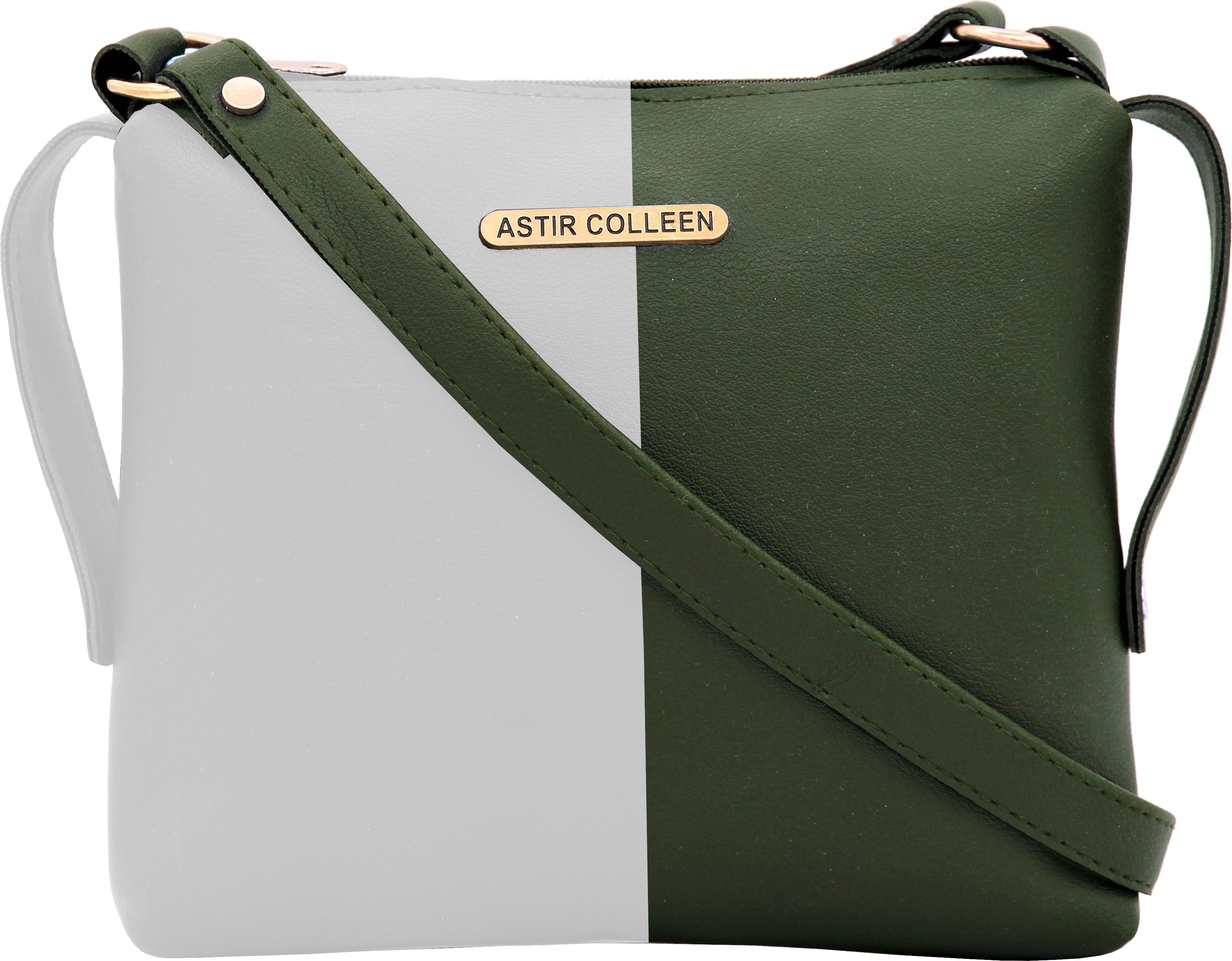 ASTIR COLLEEN Green, White Sling Bag Sling Bag Women's & Girls' Sling Bag - Sacket2