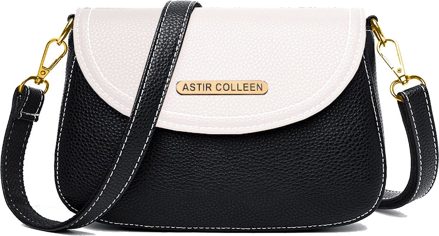 ASTIR COLLEEN Black, White Sling Bag Sling Bag Women's & Girl's Sling Bag - Stitch