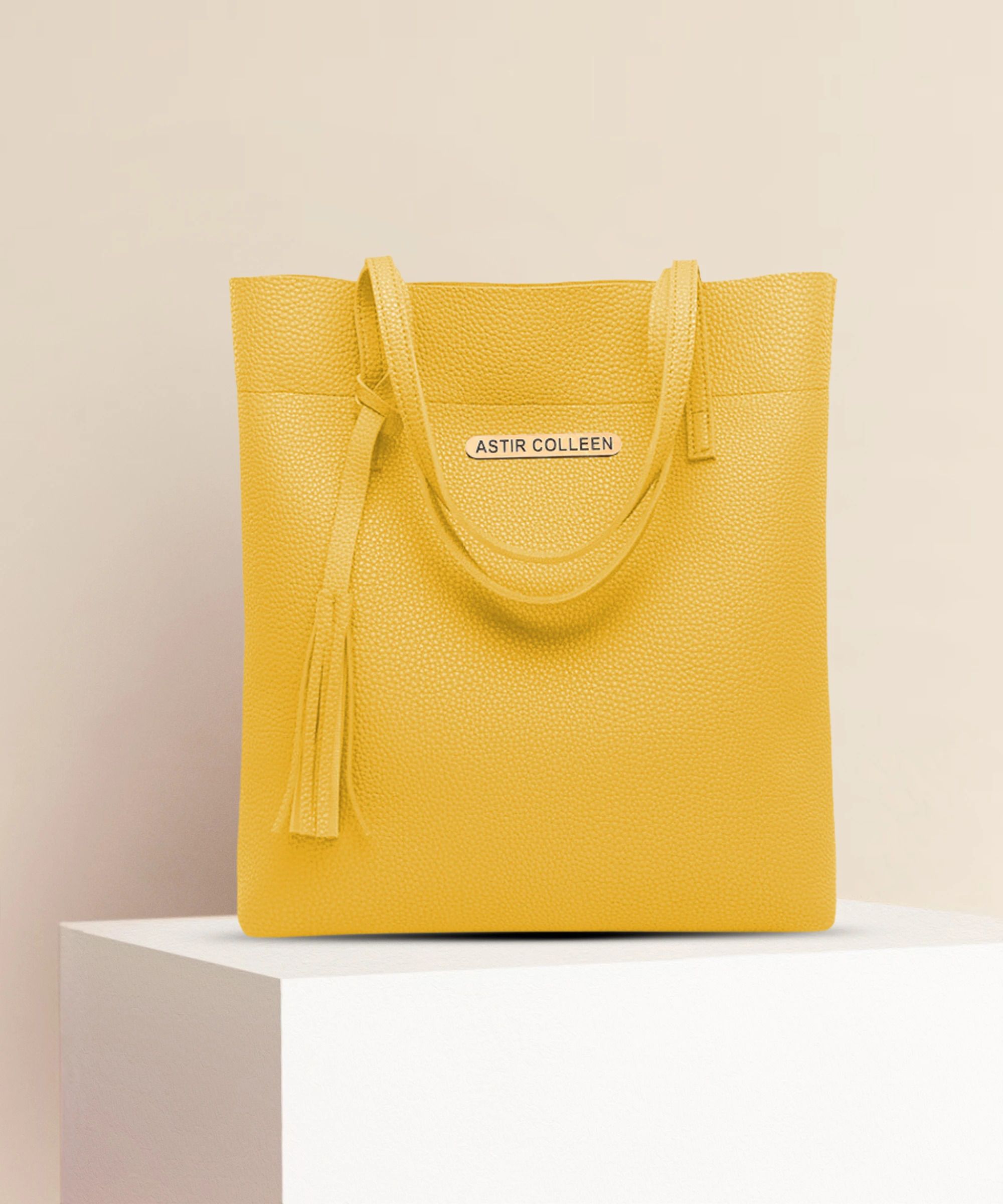 ASTIR COLLEEN Women Yellow Tote
